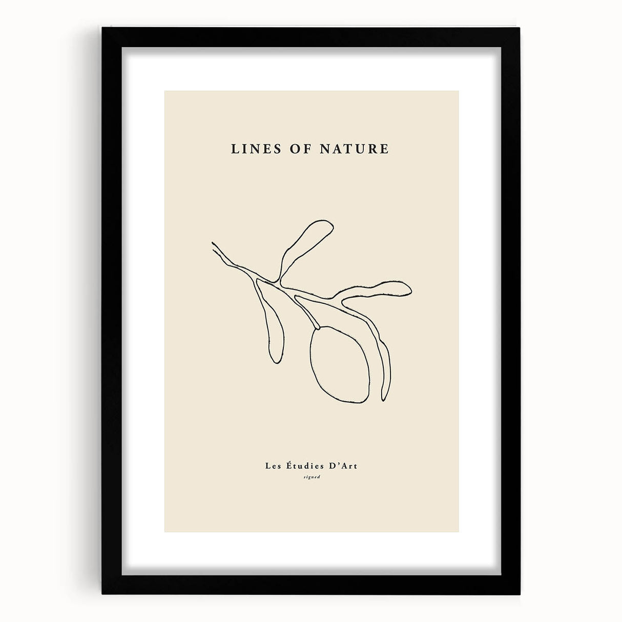 Minimalist Wall Art – Modern Nature-Inspired Line Drawing for Elegant Spaces
