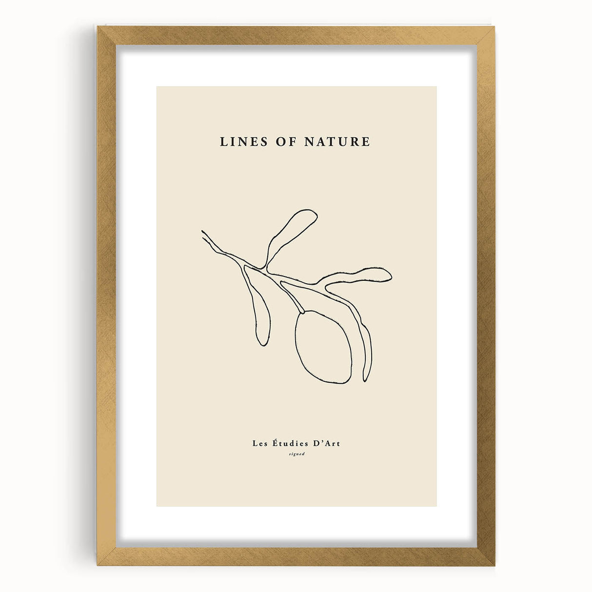 Minimalist Wall Art – Modern Nature-Inspired Line Drawing for Elegant Spaces