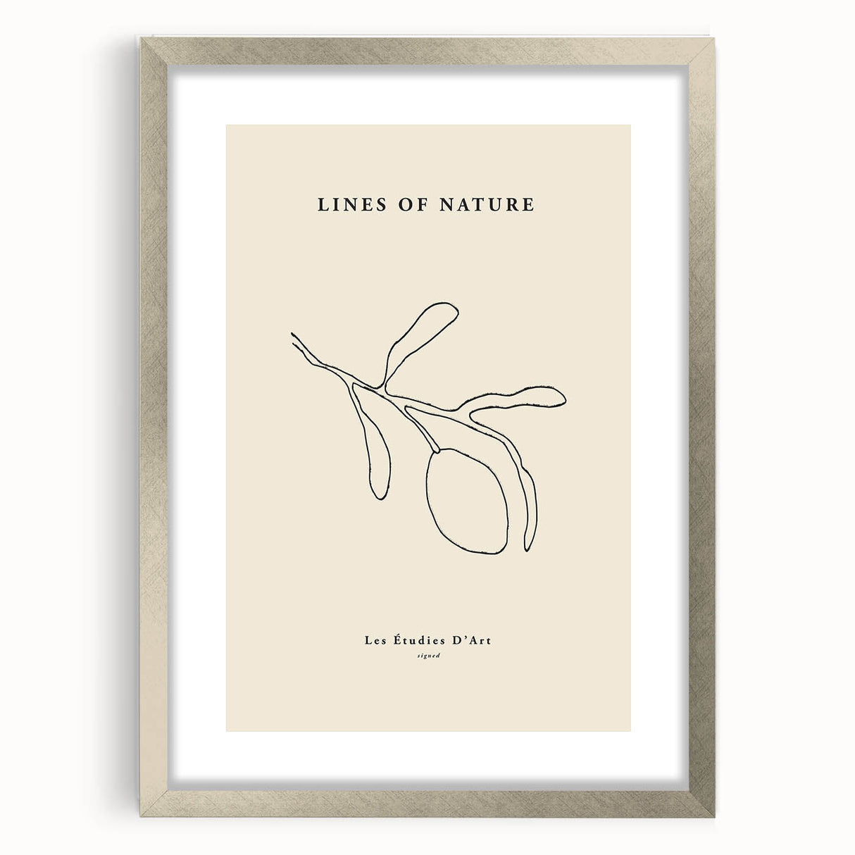 Minimalist Wall Art – Modern Nature-Inspired Line Drawing for Elegant Spaces