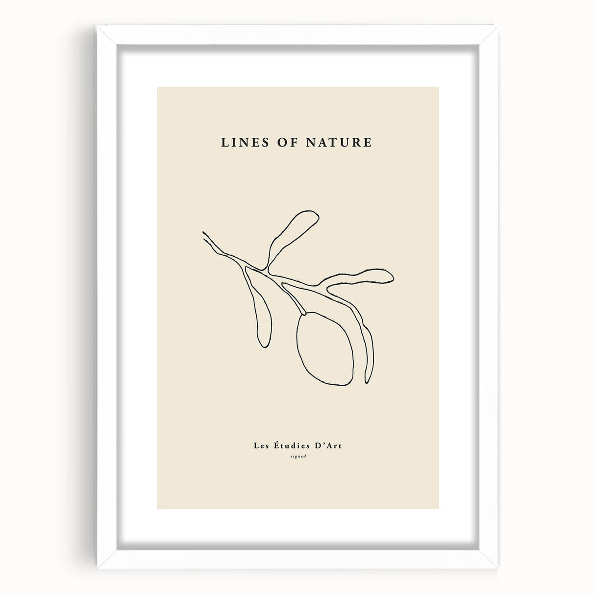 Minimalist Wall Art – Modern Nature-Inspired Line Drawing for Elegant Spaces