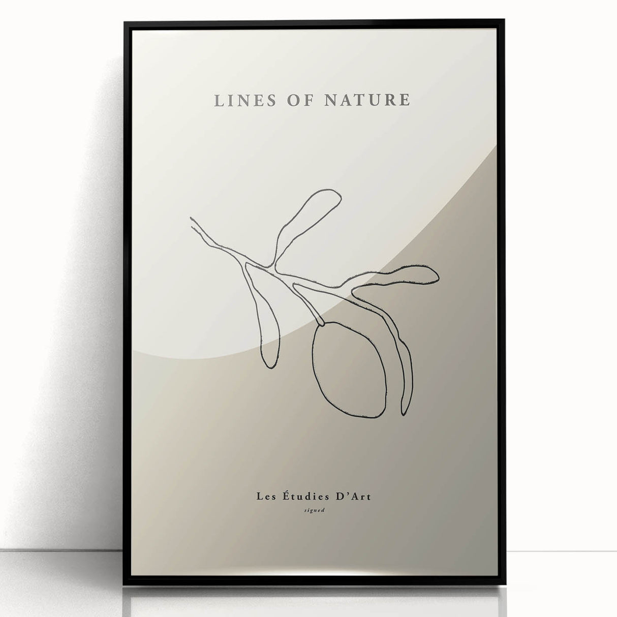 Minimalist Wall Art – Modern Nature-Inspired Line Drawing for Elegant Spaces