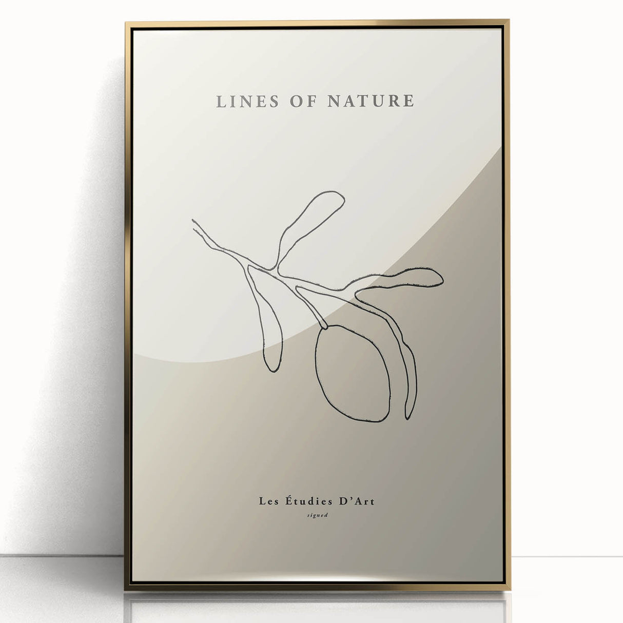 Minimalist Wall Art – Modern Nature-Inspired Line Drawing for Elegant Spaces
