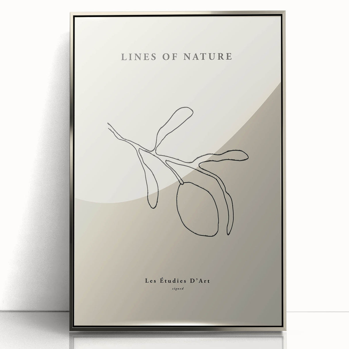 Minimalist Wall Art – Modern Nature-Inspired Line Drawing for Elegant Spaces