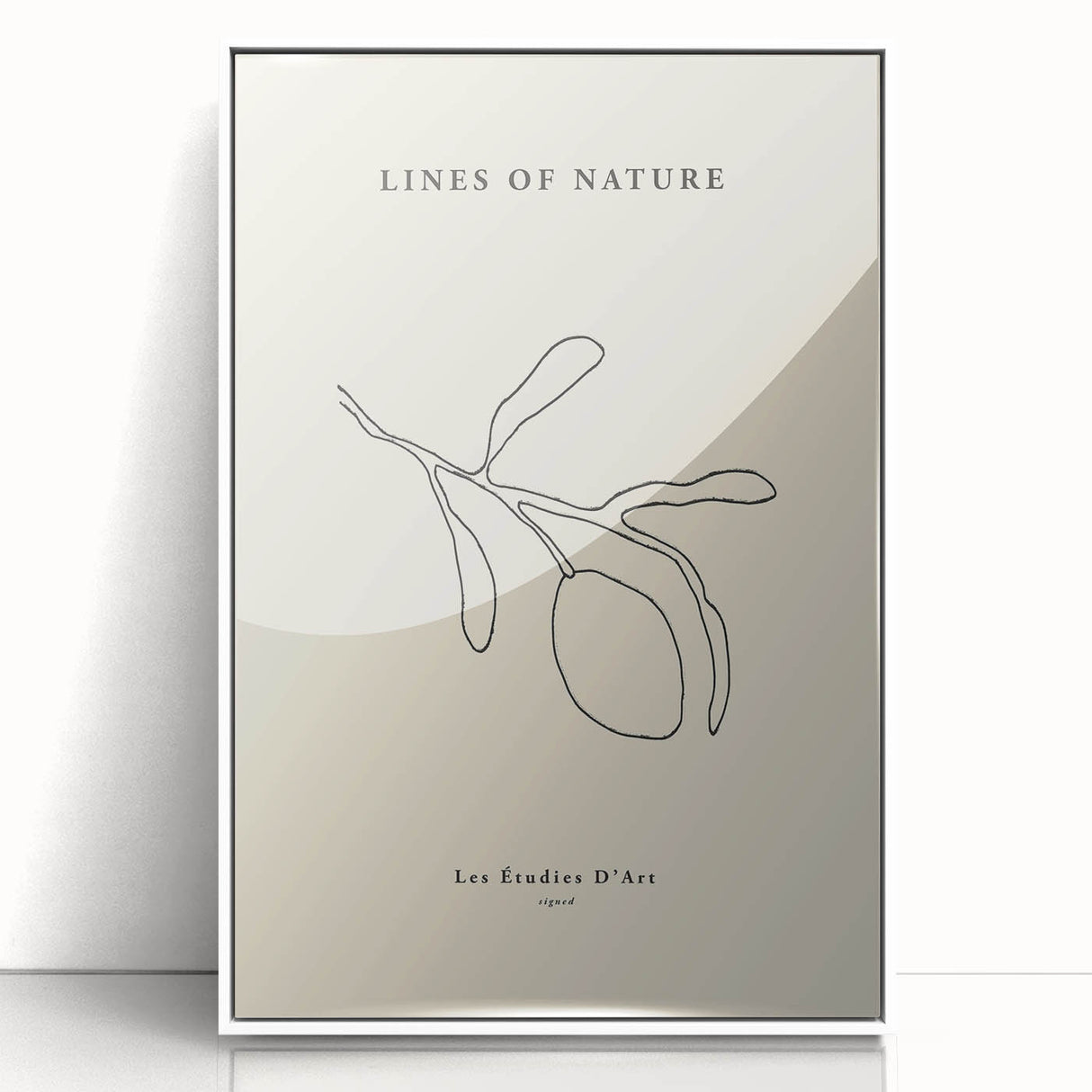 Minimalist Wall Art – Modern Nature-Inspired Line Drawing for Elegant Spaces