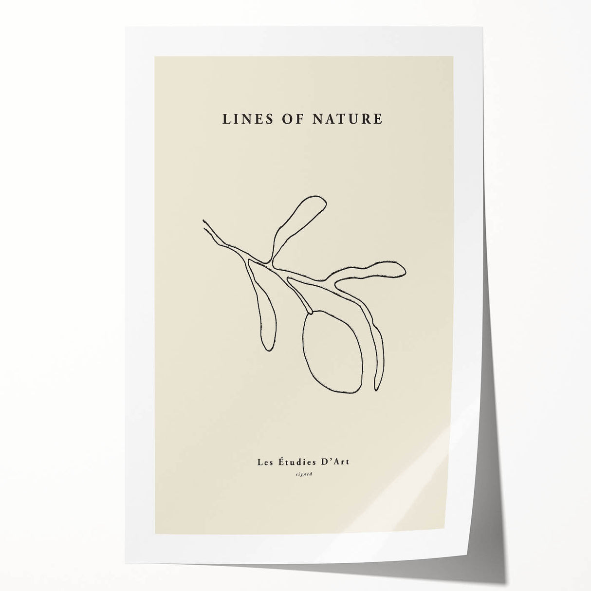 Minimalist Wall Art – Modern Nature-Inspired Line Drawing for Elegant Spaces