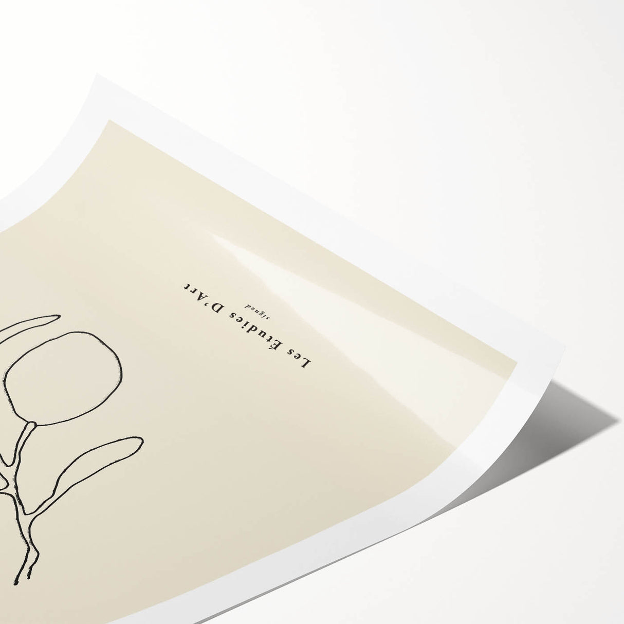 Minimalist Wall Art – Modern Nature-Inspired Line Drawing for Elegant Spaces