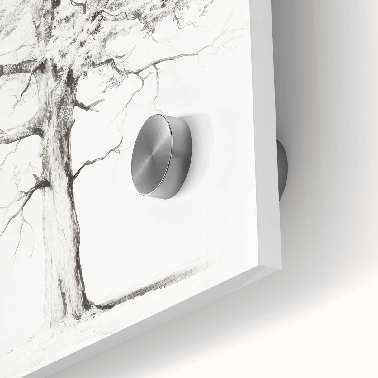 Minimalist Tree Drawing – Black and White Nature-Inspired Wall Art