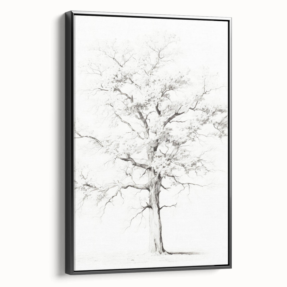 Minimalist Tree Drawing – Black and White Nature-Inspired Wall Art