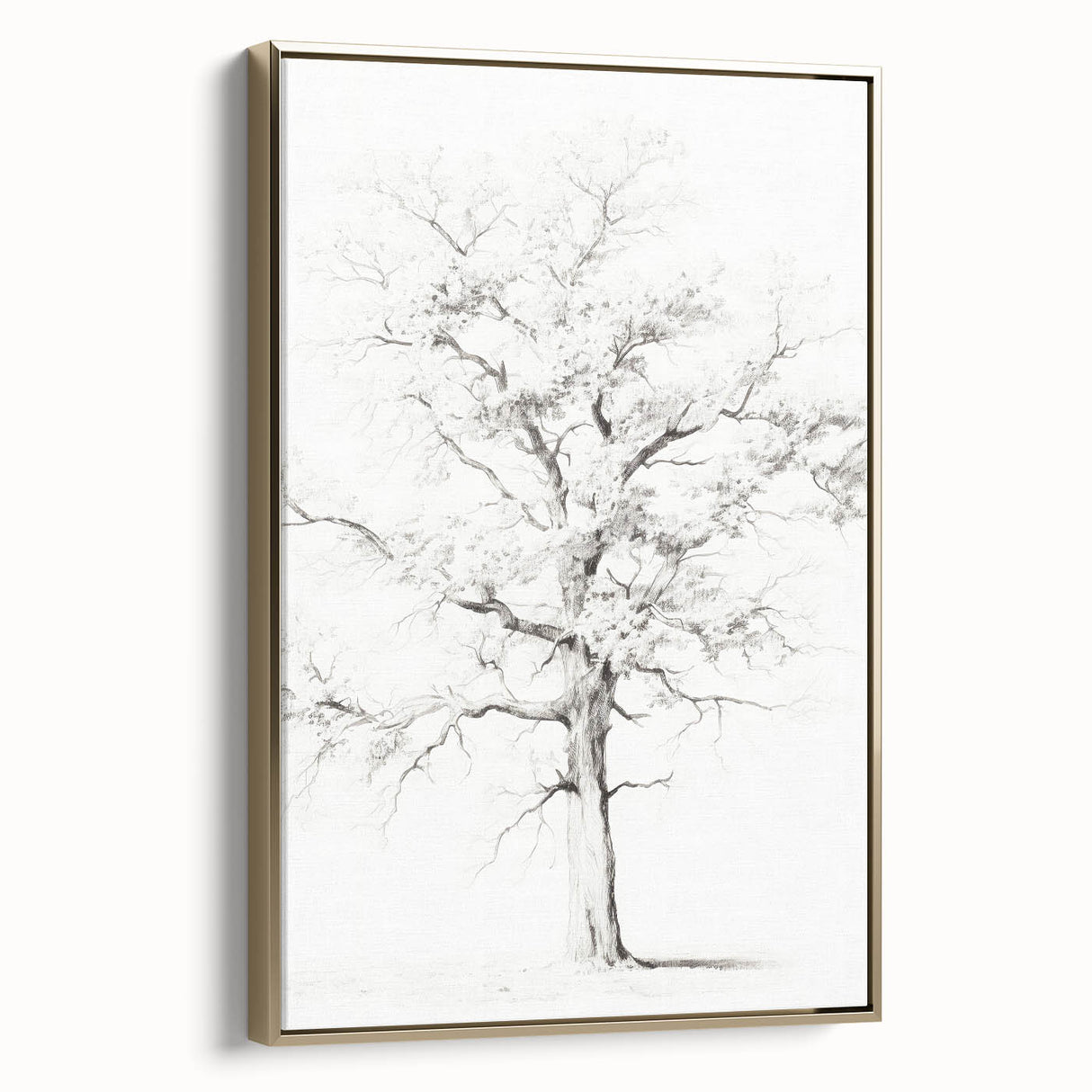 Minimalist Tree Drawing – Black and White Nature-Inspired Wall Art