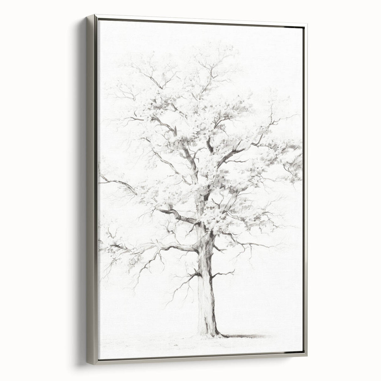 Minimalist Tree Drawing – Black and White Nature-Inspired Wall Art
