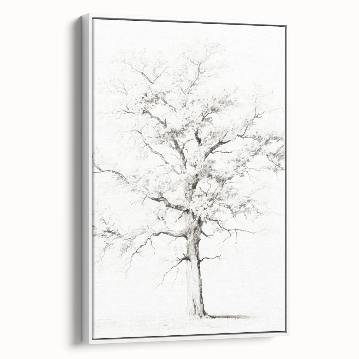 Minimalist Tree Drawing – Black and White Nature-Inspired Wall Art