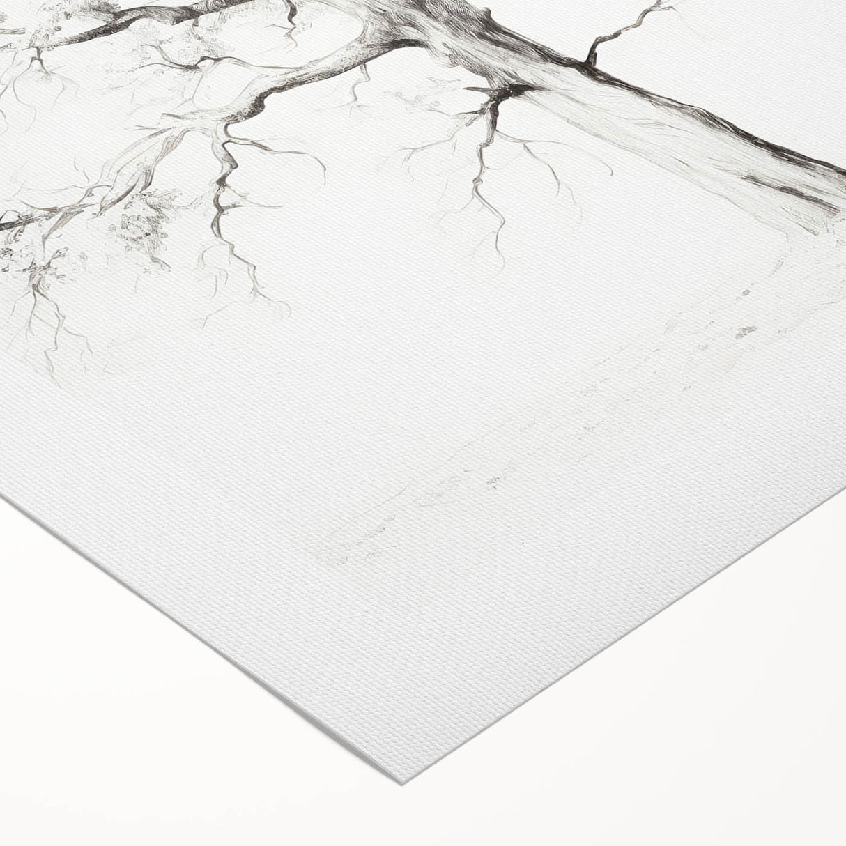 Minimalist Tree Drawing – Black and White Nature-Inspired Wall Art