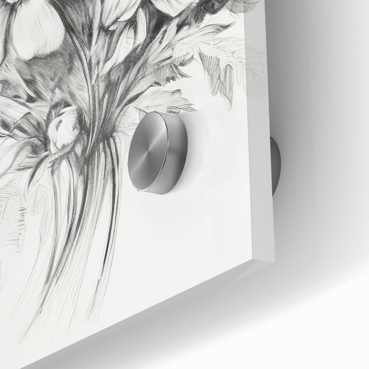 Minimalist Floral Sketch – Detailed Pencil Drawing of Flowers