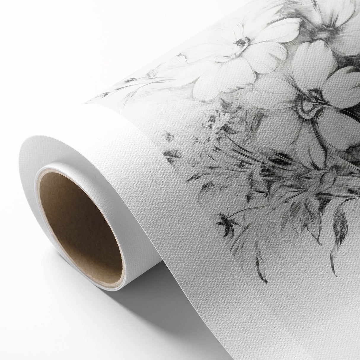 Minimalist Floral Sketch – Detailed Pencil Drawing of Flowers