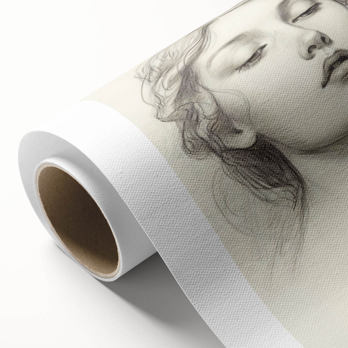 Minimalist Portrait Art – Elegant Pencil Drawing of a Woman