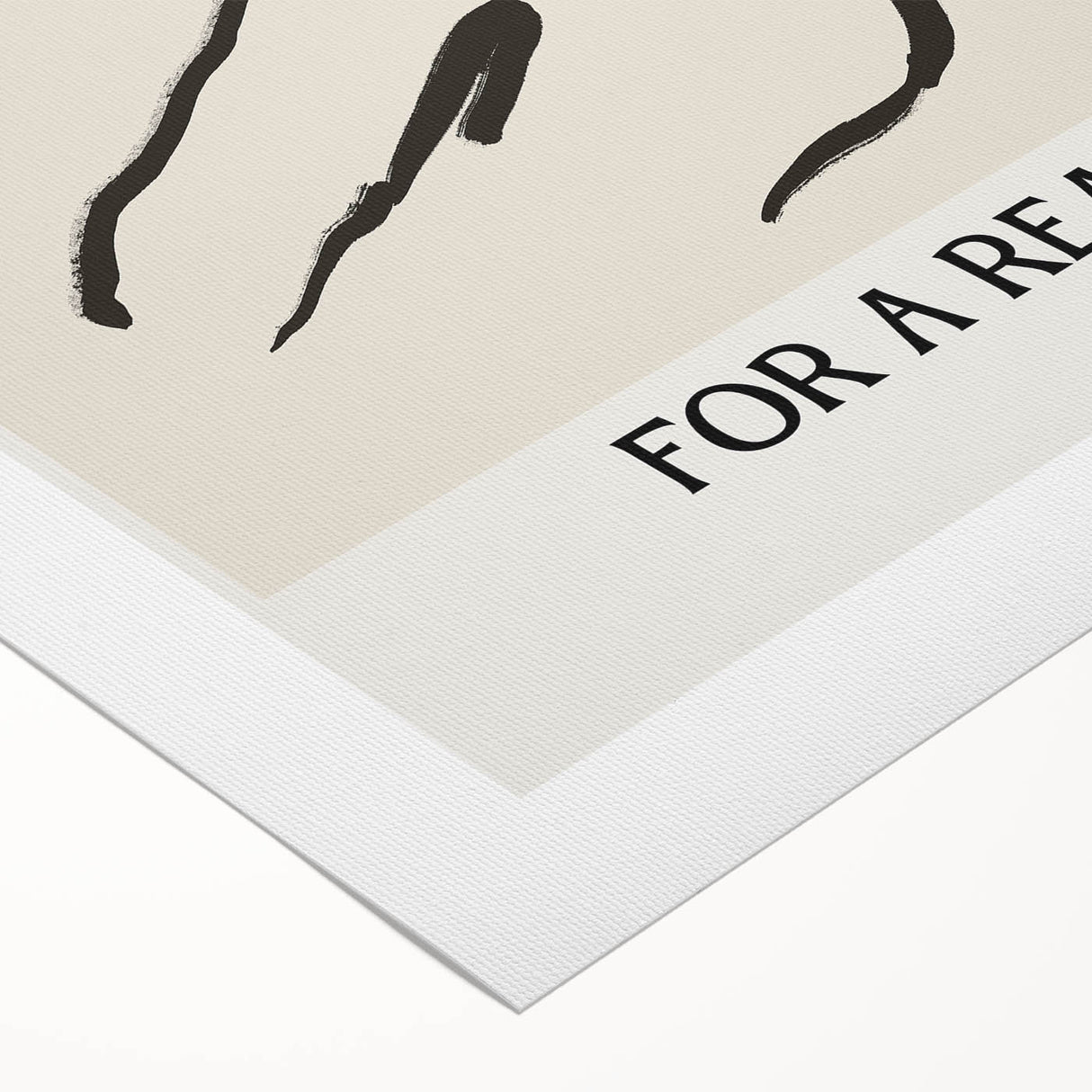 Minimalist Wall Art - Abstract Line Art with Inspirational Message