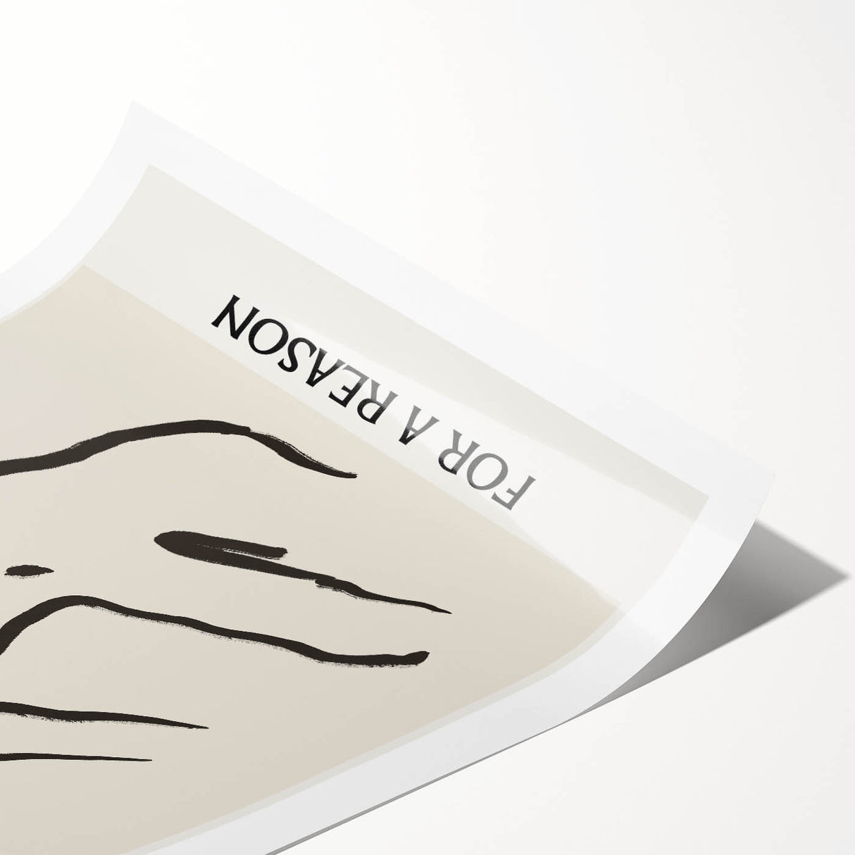 Minimalist Wall Art - Abstract Line Art with Inspirational Message