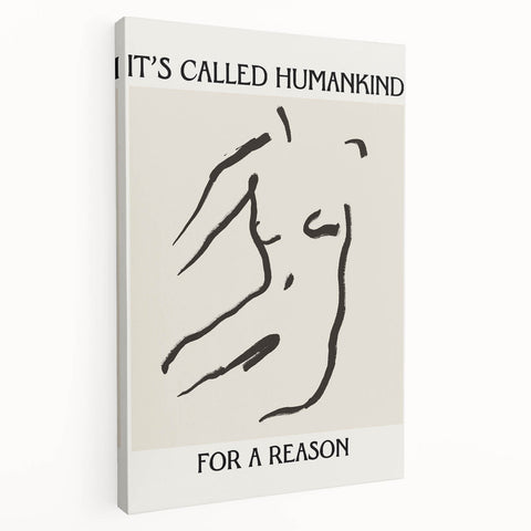 Minimalist Wall Art - Abstract Line Art with Inspirational Message