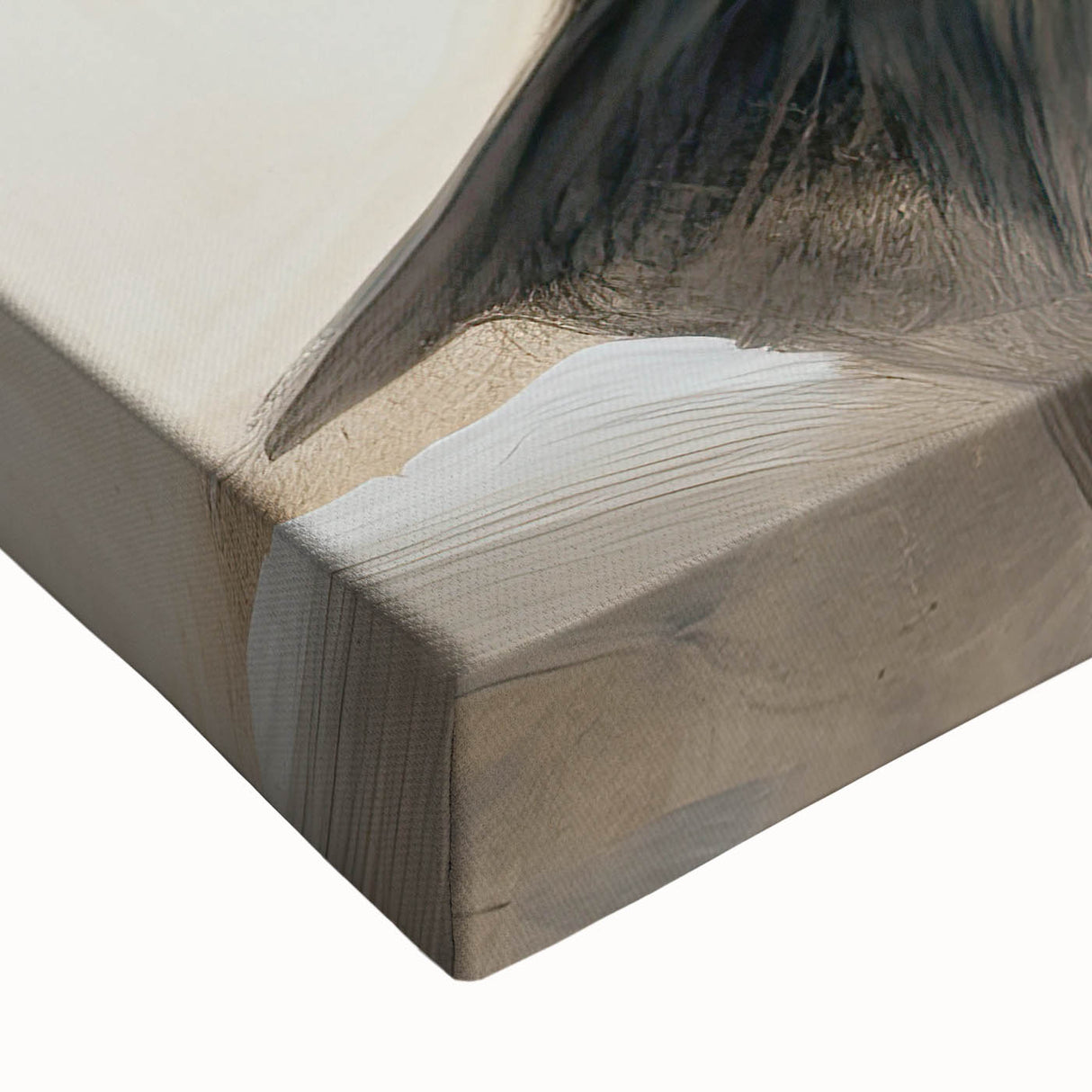 Abstract Minimalist Wall Art - Black and White Portrait in Modern Style