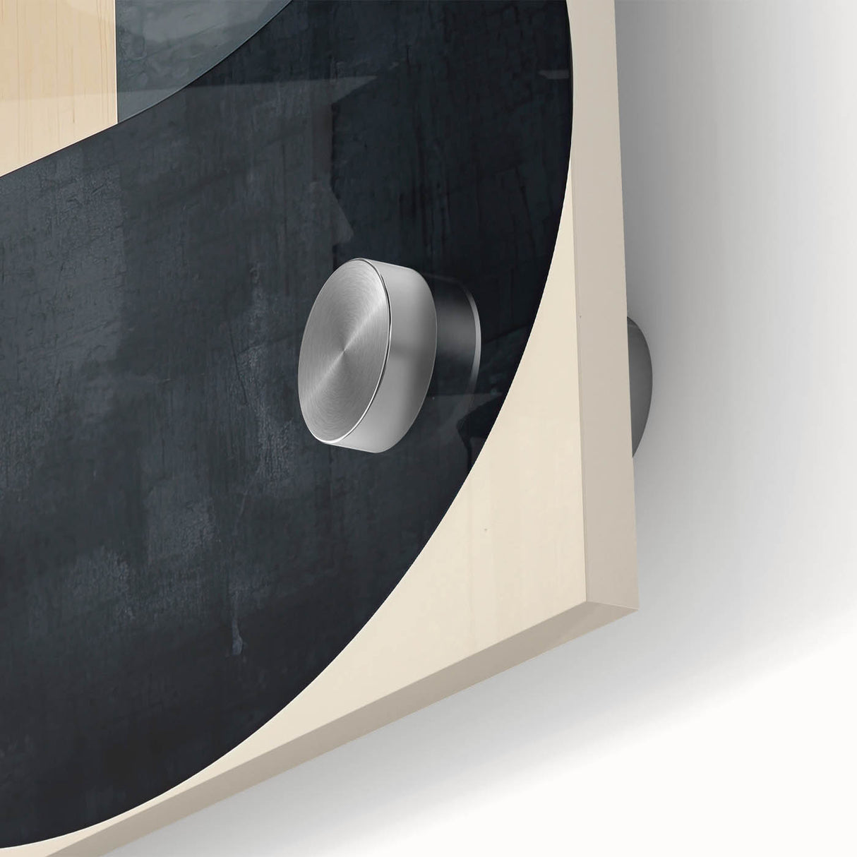 Geometric Minimalist Wall Art - Bold Circle Design in Neutral Tones