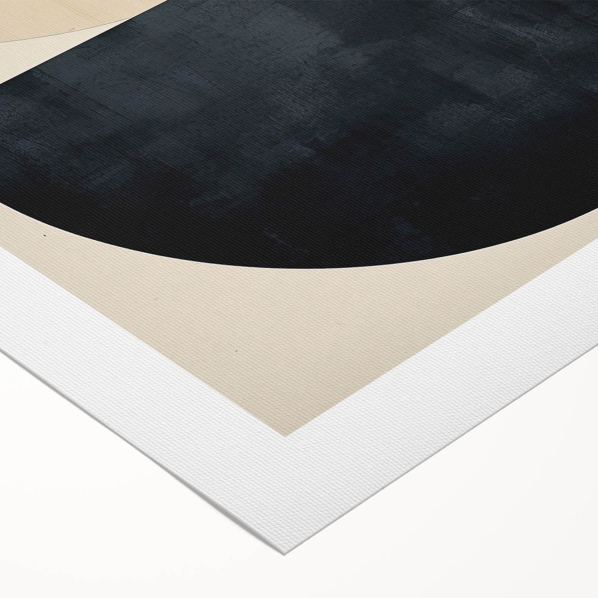 Geometric Minimalist Wall Art - Bold Circle Design in Neutral Tones