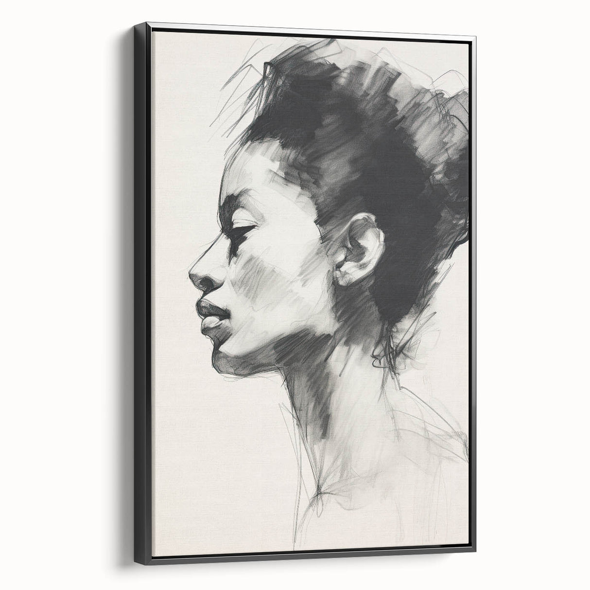 Minimalist Wall Art – Modern Abstract Portrait in Clean Line Design