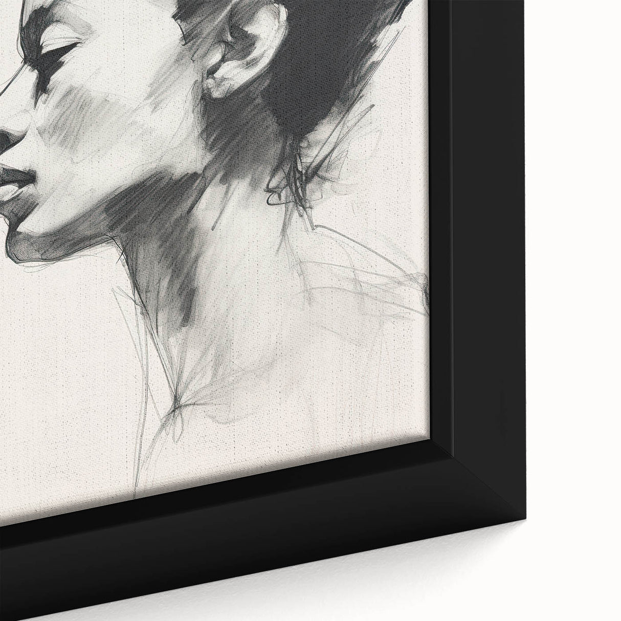 Minimalist Wall Art – Modern Abstract Portrait in Clean Line Design