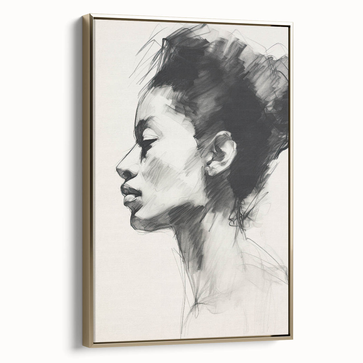 Minimalist Wall Art – Modern Abstract Portrait in Clean Line Design