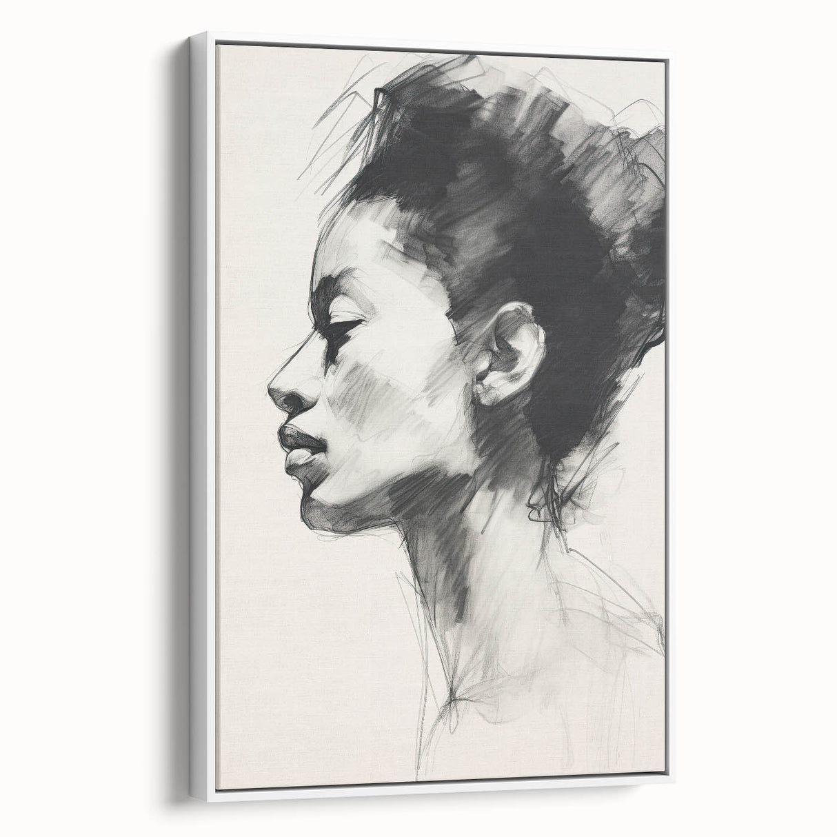 Minimalist Wall Art – Modern Abstract Portrait in Clean Line Design