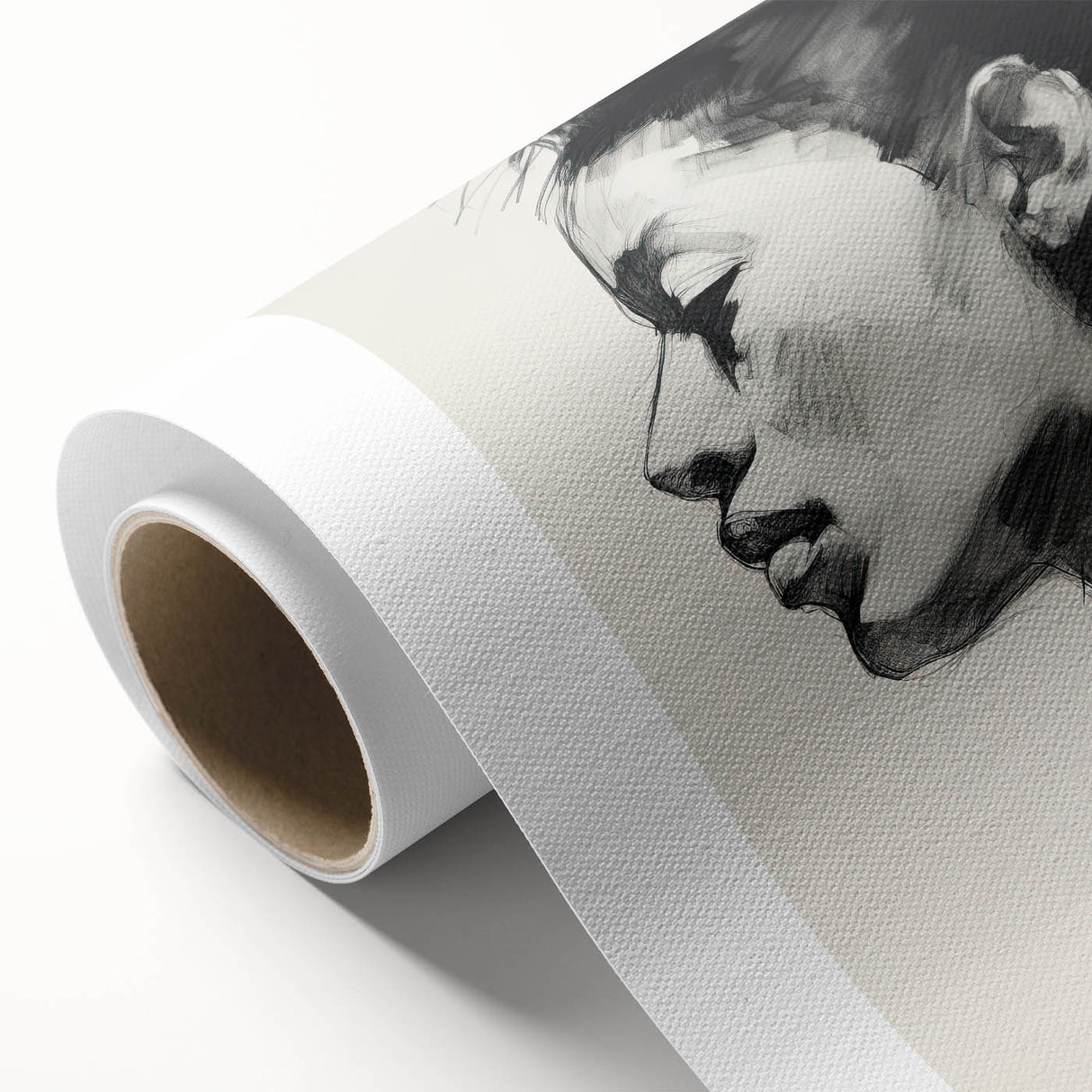 Minimalist Wall Art – Modern Abstract Portrait in Clean Line Design