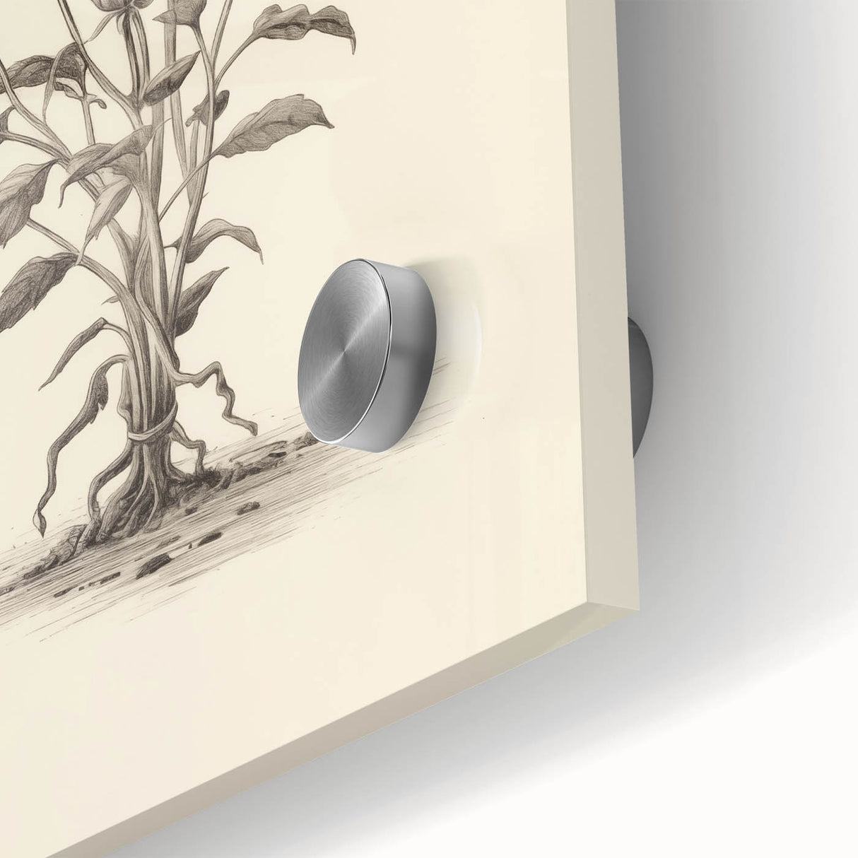 Minimalist Wall Art – Botanical Wildflower Sketch for Simple Home Decor