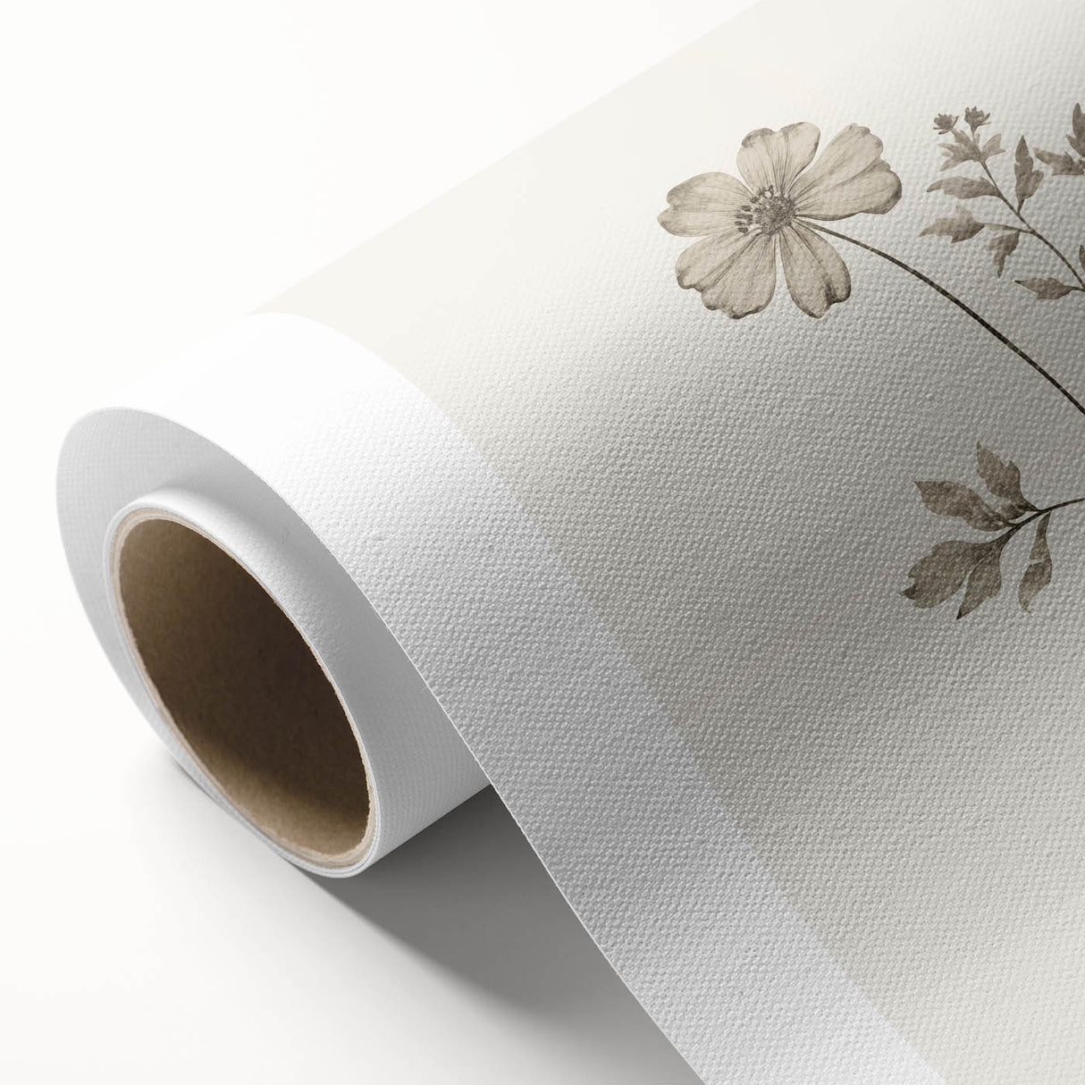 Minimalist Wall Art – Delicate Botanical Flower Sketch for Modern Decor