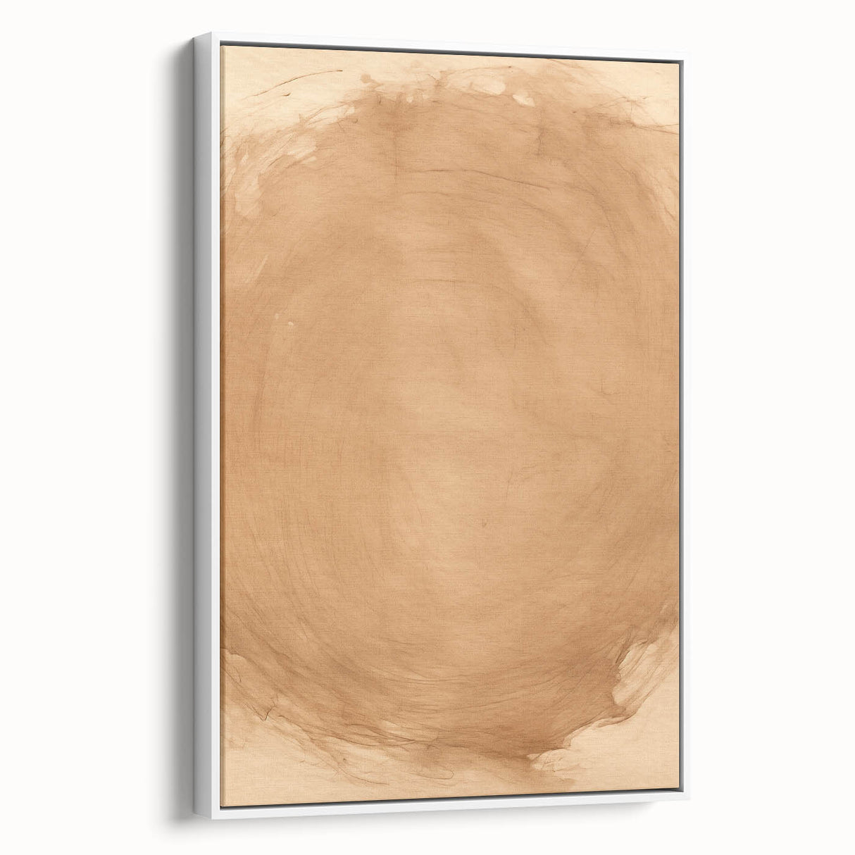Minimalist Wall Art: Abstract Beige and Brown Minimal Art Print