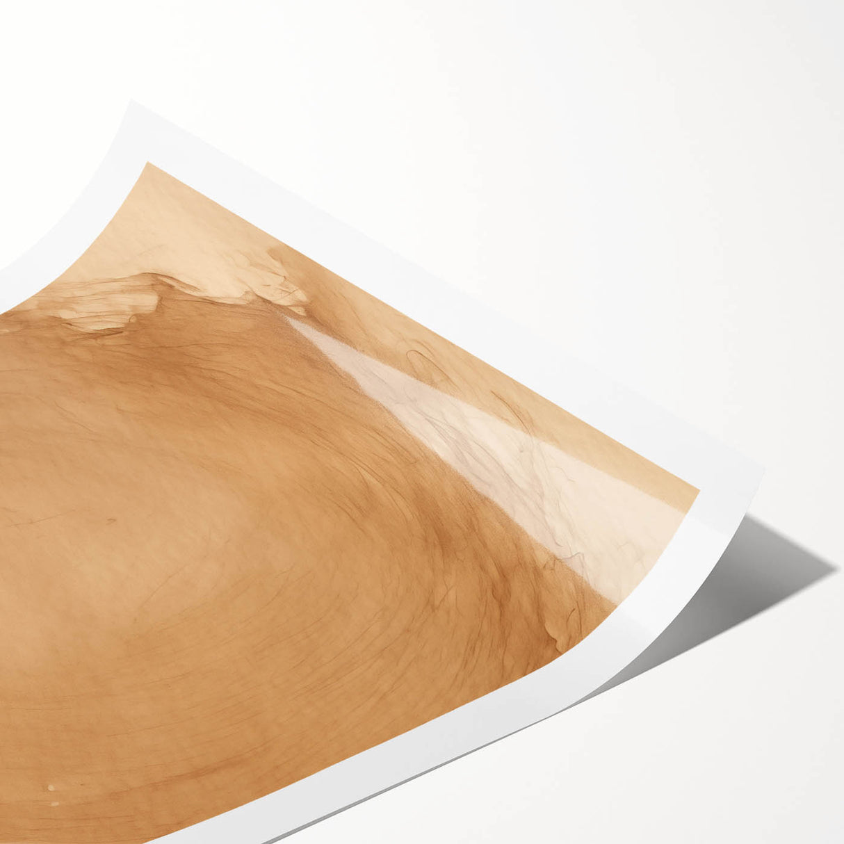 Minimalist Wall Art: Abstract Beige and Brown Minimal Art Print