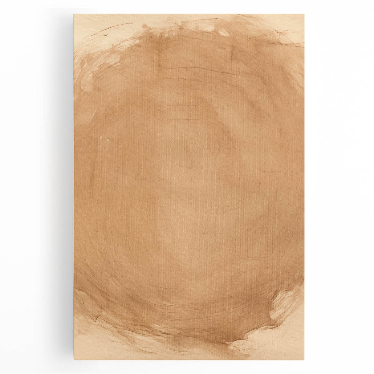 Minimalist Wall Art: Abstract Beige and Brown Minimal Art Print