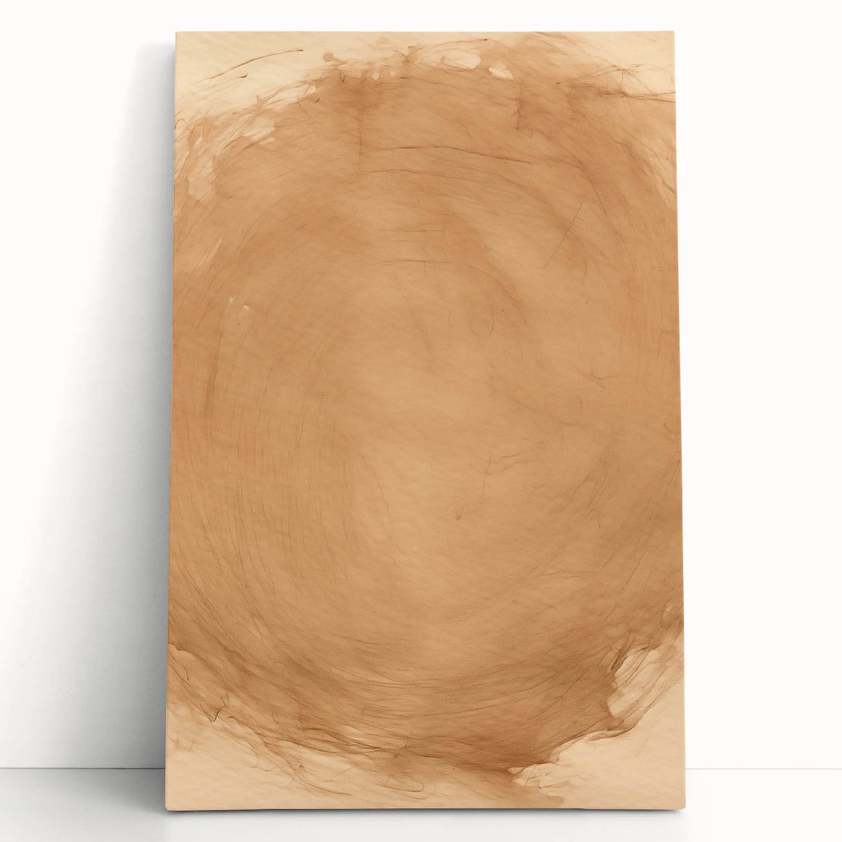 Minimalist Wall Art: Abstract Beige and Brown Minimal Art Print