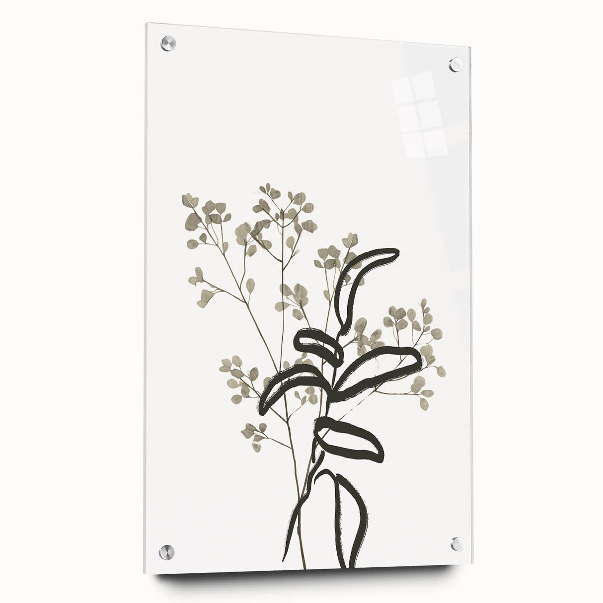 Minimalist Botanical Wall Art: Modern Nature-Inspired Line Art Print