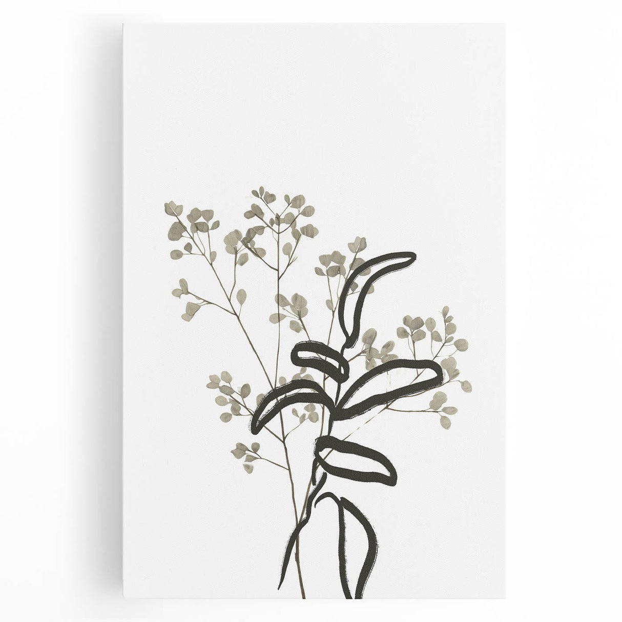 Minimalist Botanical Wall Art: Modern Nature-Inspired Line Art Print