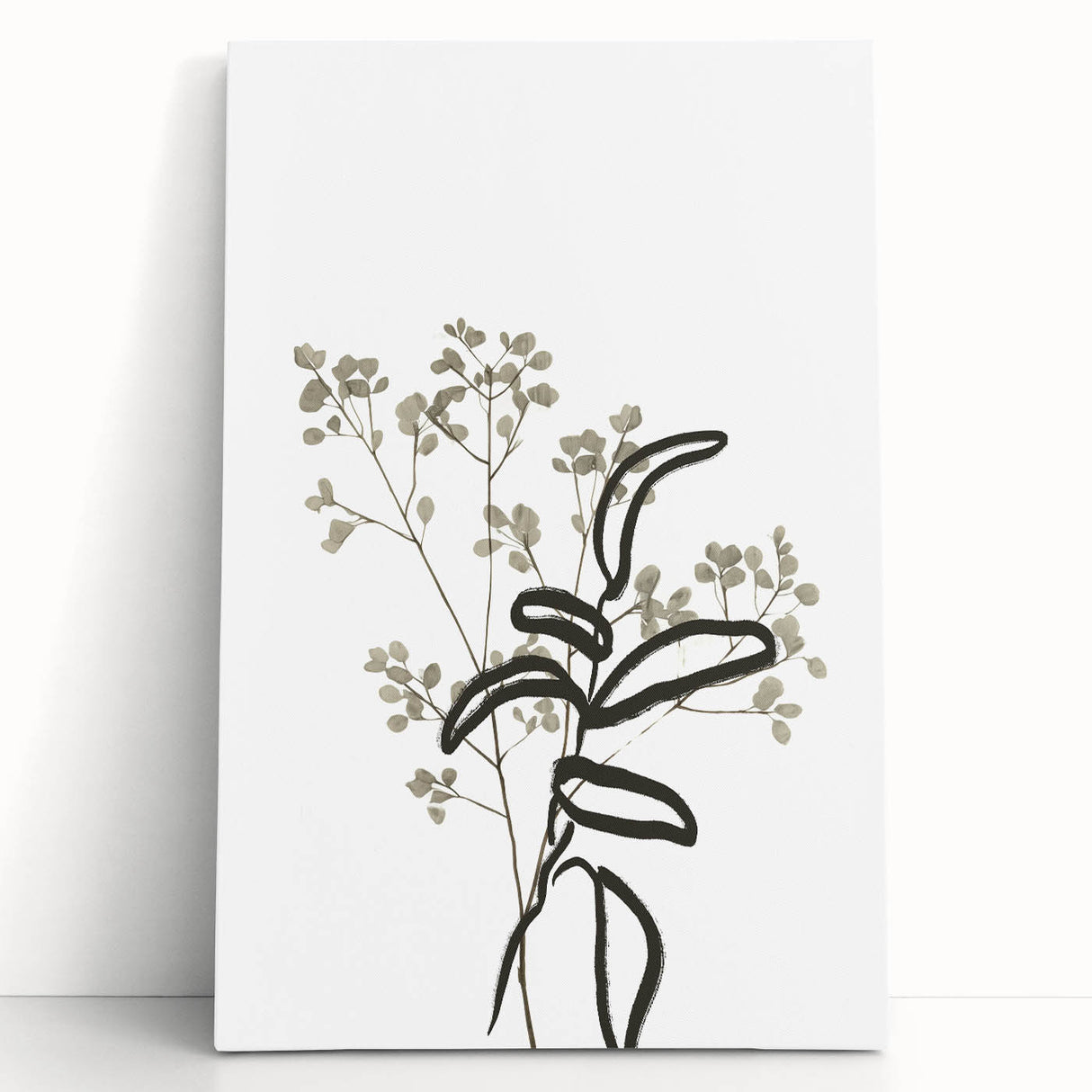 Minimalist Botanical Wall Art: Modern Nature-Inspired Line Art Print