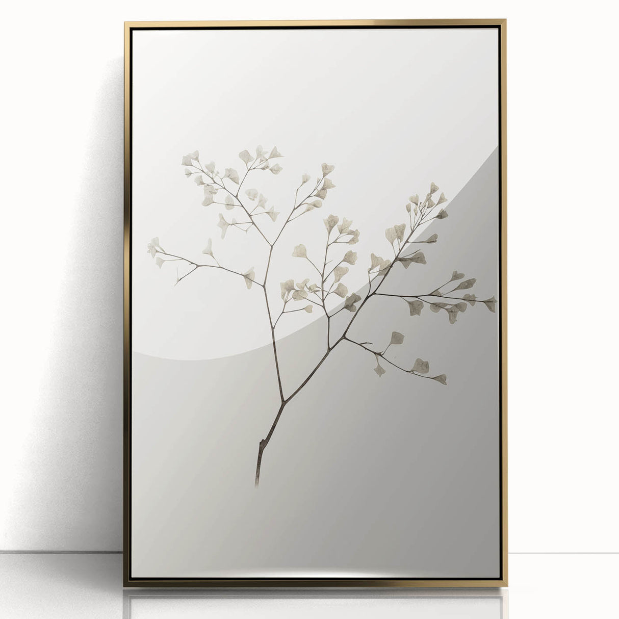 Minimalist Botanical Art Print: Simple Nature-Inspired Wall Art in Neutral Tones
