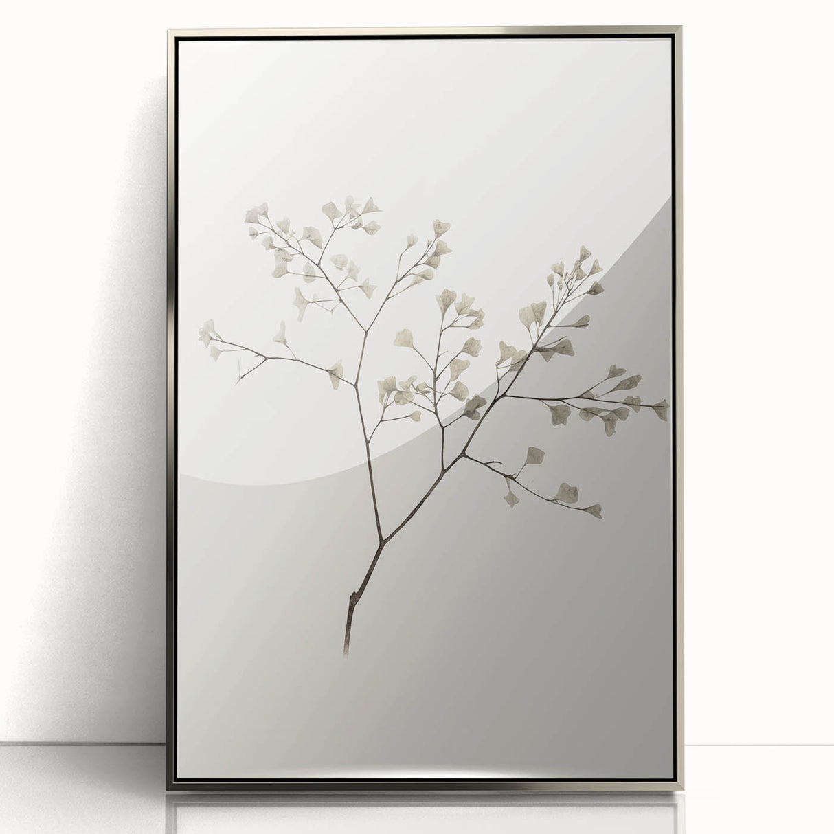 Minimalist Botanical Art Print: Simple Nature-Inspired Wall Art in Neutral Tones