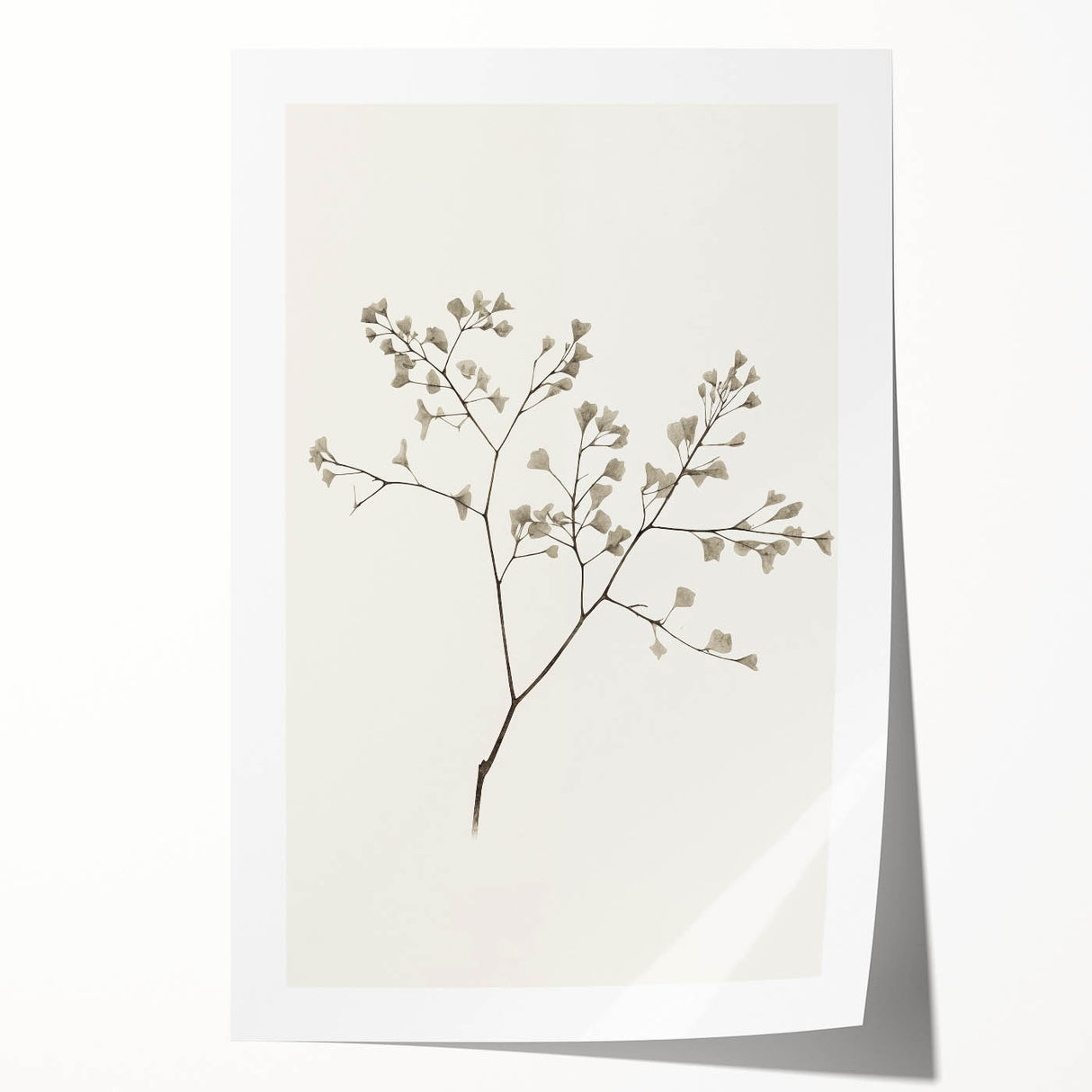 Minimalist Botanical Art Print: Simple Nature-Inspired Wall Art in Neutral Tones