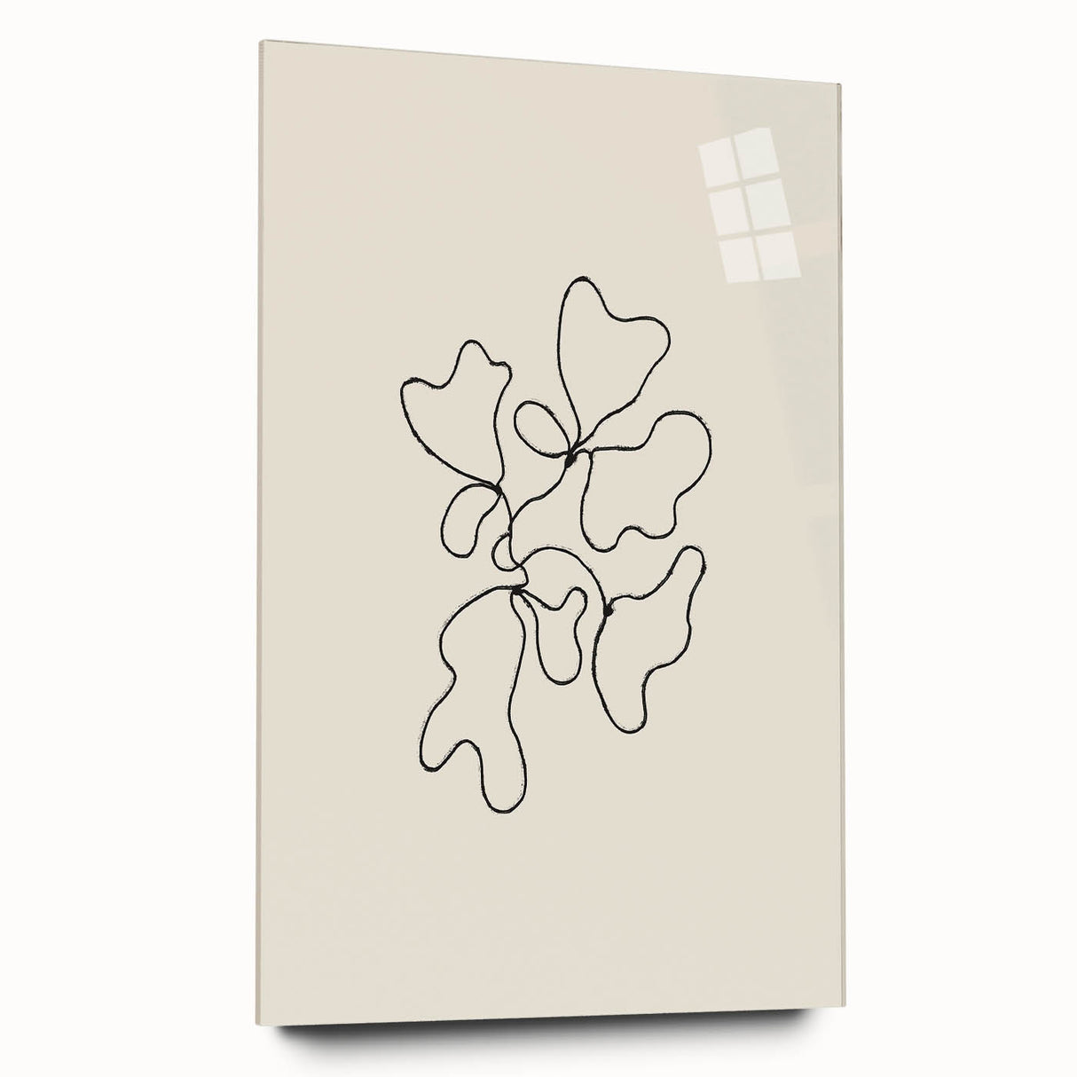 Minimalist Abstract Line Art: Organic Shapes in Clean Black Lines