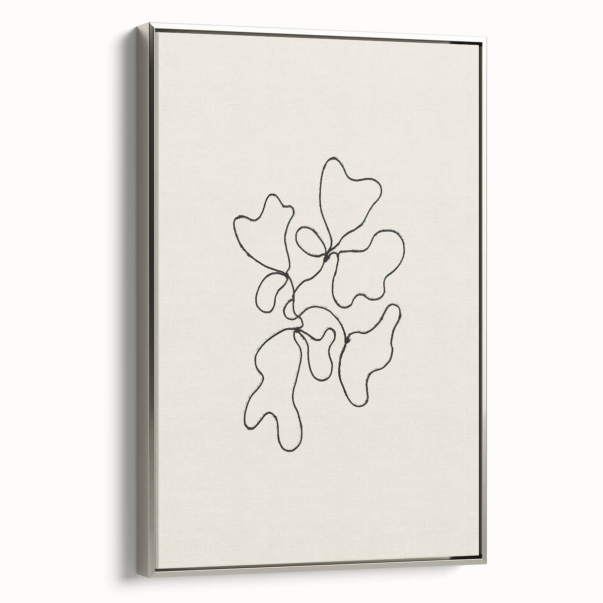 Minimalist Abstract Line Art: Organic Shapes in Clean Black Lines