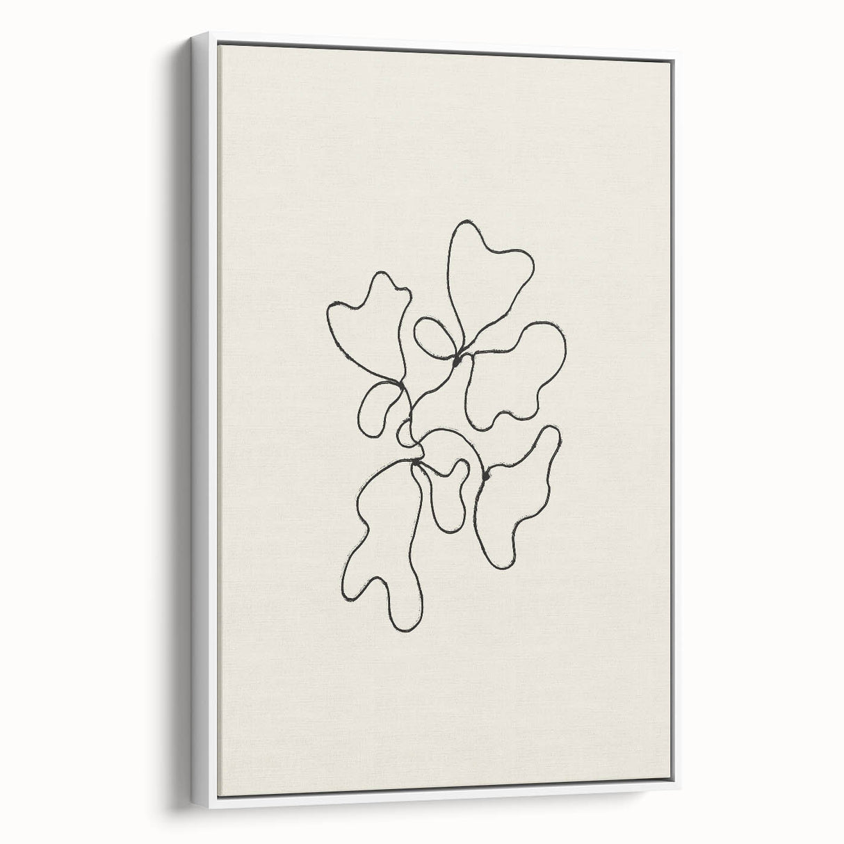 Minimalist Abstract Line Art: Organic Shapes in Clean Black Lines