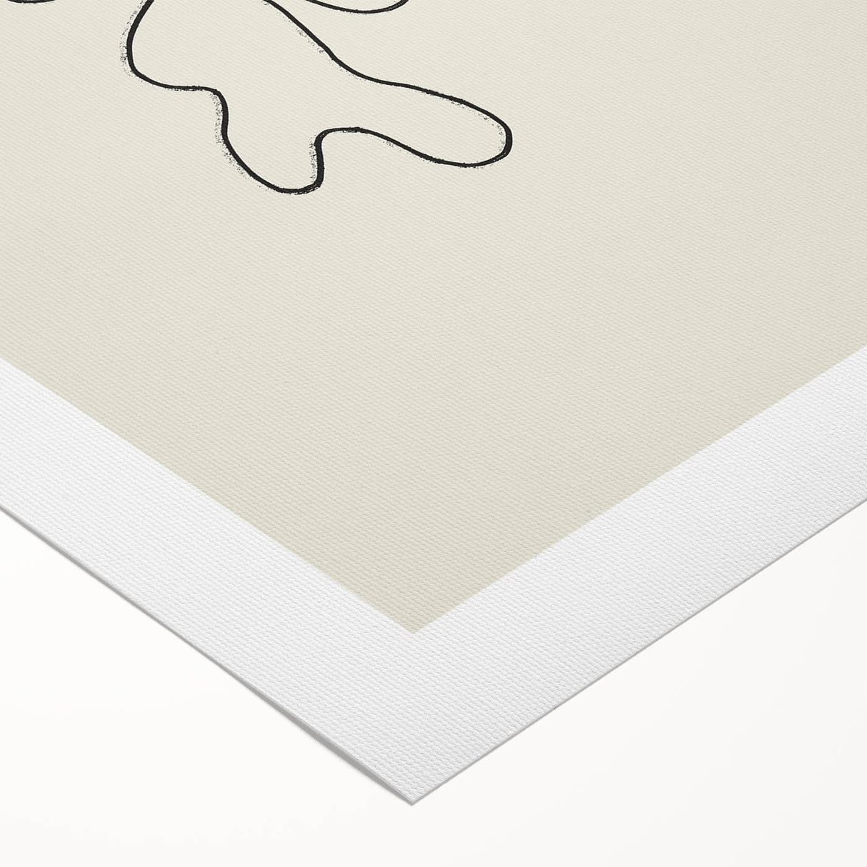 Minimalist Abstract Line Art: Organic Shapes in Clean Black Lines