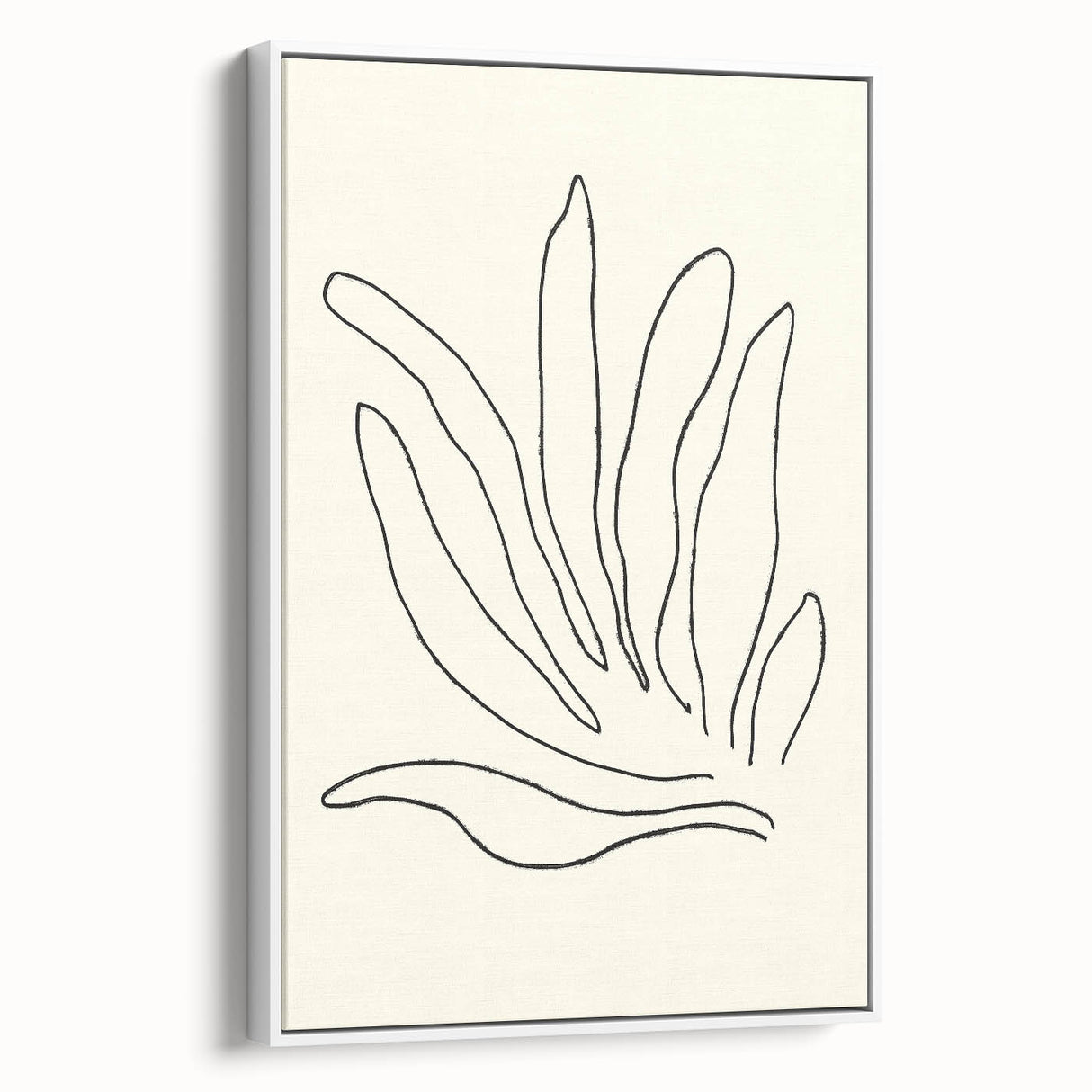 Minimalist Botanical Line Art: Elegant Abstract Leaf Design