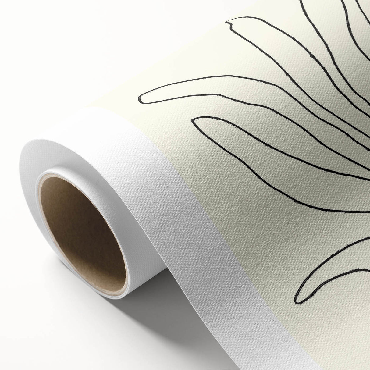 Minimalist Botanical Line Art: Elegant Abstract Leaf Design