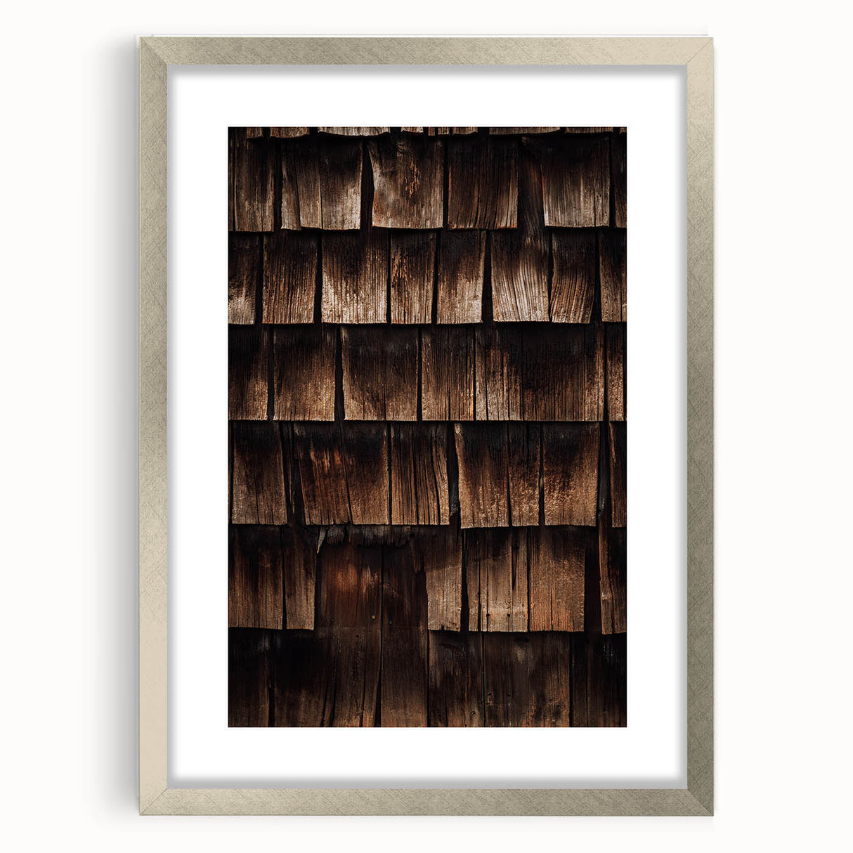 Rustic Wall Art - Weathered Wooden Shingles for Farmhouse Decor Charm