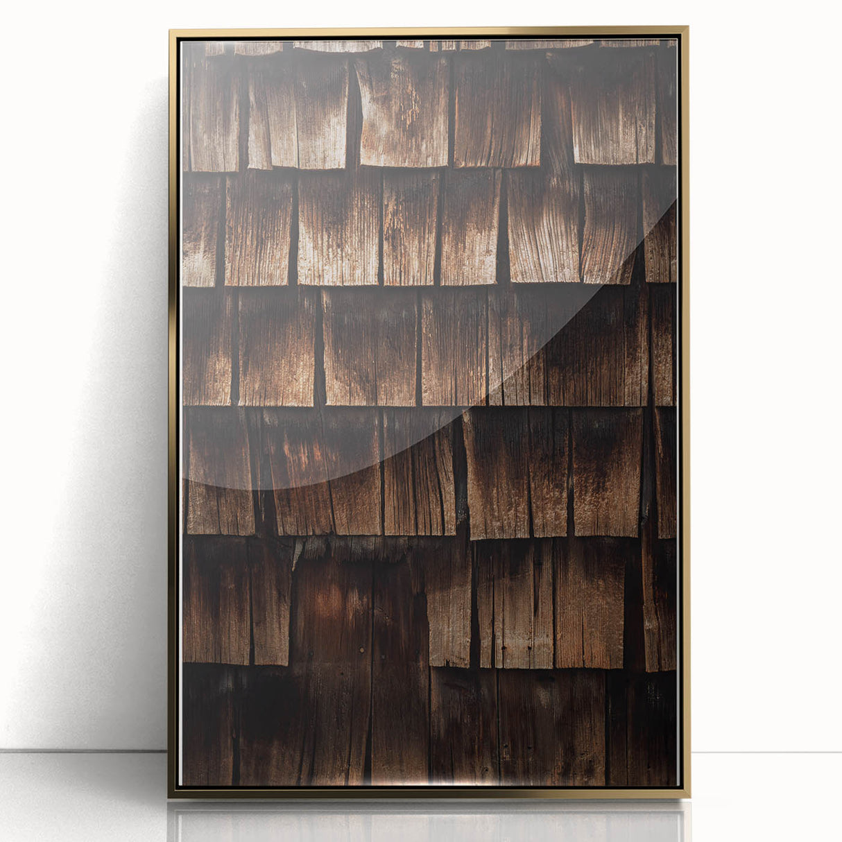 Rustic Wall Art - Weathered Wooden Shingles for Farmhouse Decor Charm